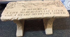 In Memory of a Life So Beautifully Lived Bench in Springfield, IL | FLOWERS BY MARY LOU INC In Memory of a Life So Beautifully Lived Bench in Springfield, IL | FLOWERS BY MARY LOU INC