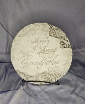 "In Memory of Grandfather" Round Stone 