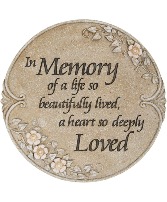 In Memory of Life Beautifully Lived Stone Memory Stone