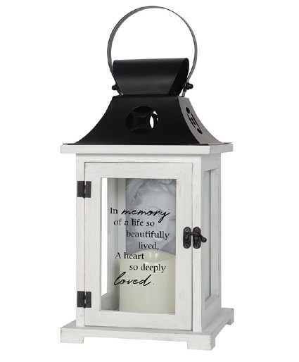 In Memory Picture Frame Lantern with Candle Powell Florist Exclusive