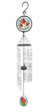 "In Memory" Stained Glass Wind Chime 