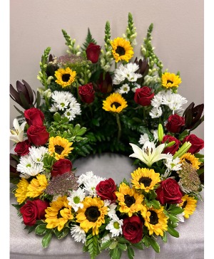 In our hearts forever Urn Arrangement