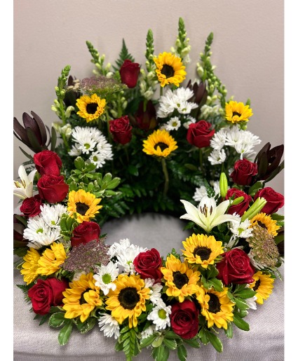 In our hearts forever Urn Arrangement