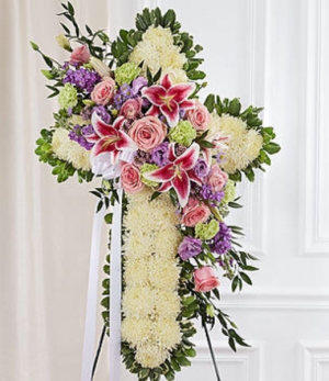 In our prayers cross. in Ozone Park, NY | Heavenly Florist In our prayers cross. in Ozone Park, NY | Heavenly Florist