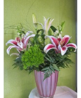 In The Pink vase arrangement