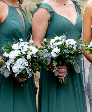 In White Weddings Bridesmaids Bouquet Bridesmaids Bouquet