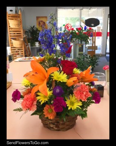 Indian Summer Basket Arrangement