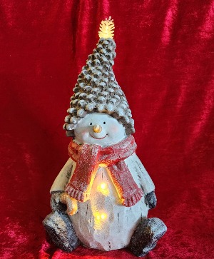 Indoor Resin Light up Snowman 