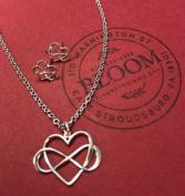Infinity Heart Necklace and Earrings Set 