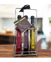 Infused Oil & Vinegar Gift Caddy – Set of 3 Gift Item