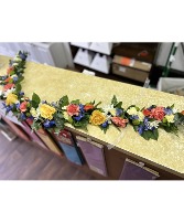 Inside Casket Garland Casket Flowers