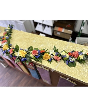 Inside Casket Garland Casket Flowers