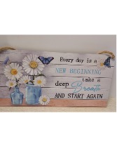 Inspirational Sign Daisies  NFS-ISD 