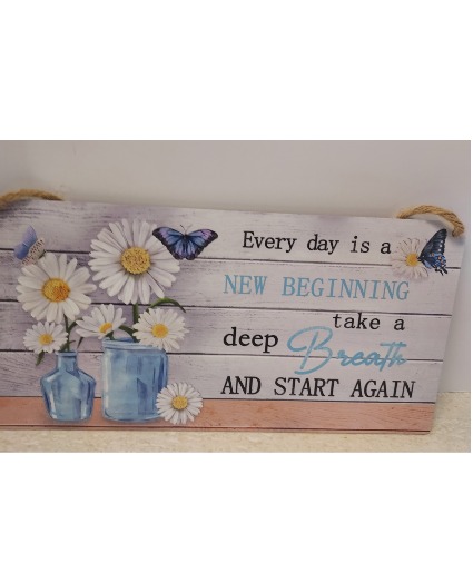 Inspirational Sign Daisies NFS-ISD