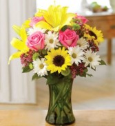 Inspire Vase Arrangement Summer Flowers