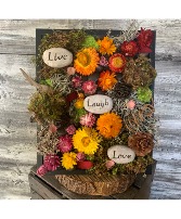 Inspired Dried Floral Frame Dried flowers