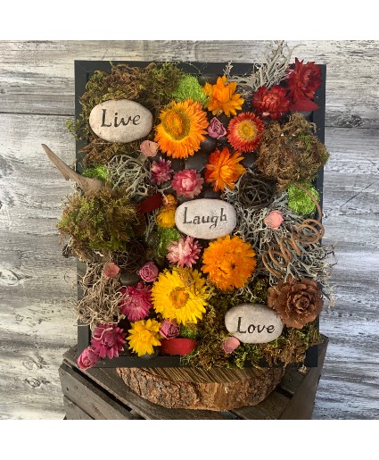 Inspired Dried Floral Frame Dried flowers