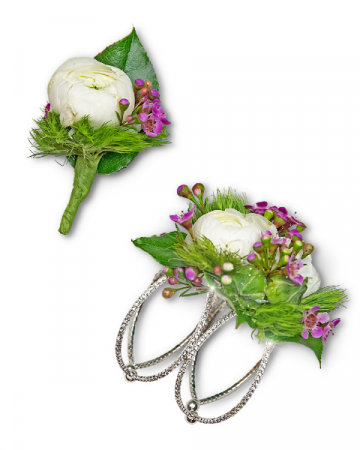 Intrinsic Corsage and Boutonniere Set Corsage/Boutonniere in Nevada, IA | Flower Bed