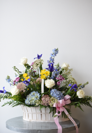 Iris filled Garden Basket 