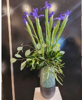 Iris Garden Vase Arrangement