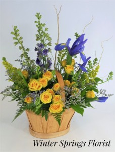 Iris Rose Basket Design