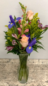 Iris Floral Vase Arrangement