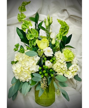 Irish Eyes Are Smiling March Flower Arr of the Month in Lancaster, MA | The Flower Shop at Dimeco's