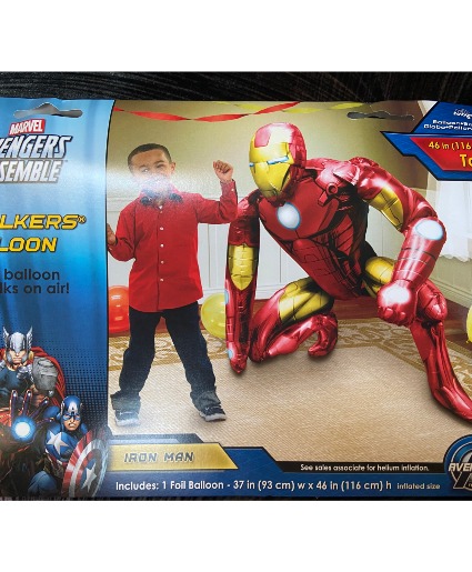 Ironman airwalker perfect for any super hero party airwalker air filled balloon