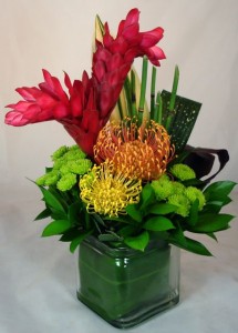 Island Fantasy - Tropical Cube Tropical Centerpiece