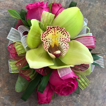 Island Girl Corsage  in Chesterfield, MO | ZENGEL FLOWERS AND GIFTS