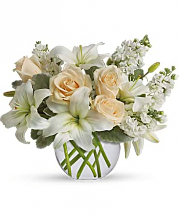 Isle of White Vase Arrangement