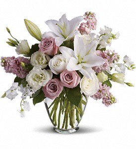 Special Day Roses and Lilies Vase Arrangement in Fairfield, CT | Blossoms at Dailey's Flower Shop