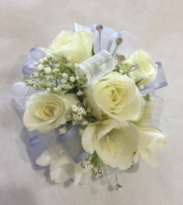 Rose & freesia corsage