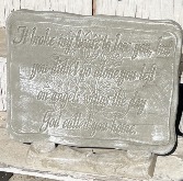 It broke my heart Memorial Garden Stone