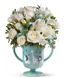 It's A Boy Cup Arrangement  