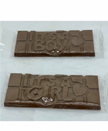 It’s a Boy OR It’s a Girl 50g Chocolate Bar  Canadian owned choose one 