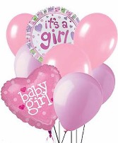 It's A Girl Balloons Bouquet 