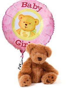 IT'S A GIRL BEAR & BALLOON in Camp Pendleton, CA | CAMP PENDLETON FLORIST IT'S A GIRL BEAR & BALLOON in Camp Pendleton, CA | CAMP PENDLETON FLORIST