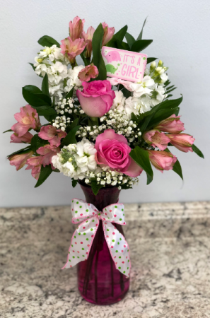 It's A Girl  Bouquet in Saint Simons Island, GA | A COURTYARD FLORIST