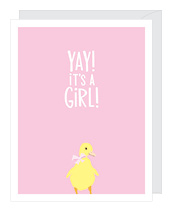 It's a Girl Greeting Card