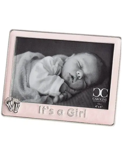 It’s a Baby Girl Feet Frame Baby Keepsake