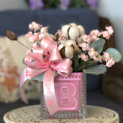 It’s a Girl! Silk Floral Arrangement