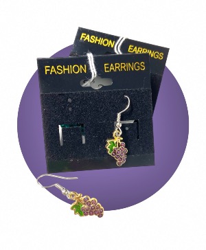 It’s gonna be a Grape day! Fashion Earrings 
