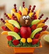 It's Turkey Time Fruit Arrangement Fresh Fruit and Chocolate Bouquet