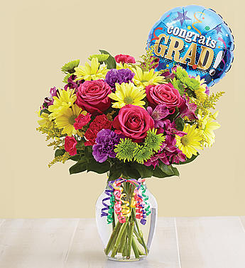 ITS YOUR DAY BOUQUET WITH BALLOON