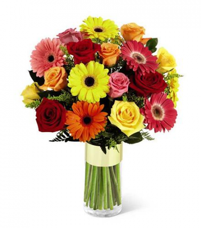 It's Your Day! Gerbera and Rose Bouquet