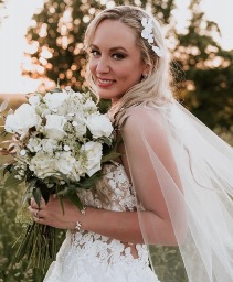 Ivory and White Bridal Bouquet 