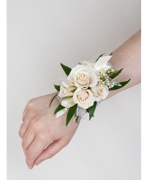 Ivory Corsage Prom Flowers
