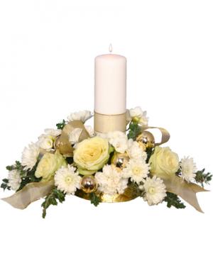 Ivory Light Centerpiece Floral Arrangement