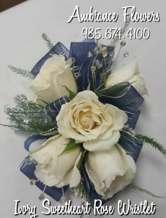 Ivory Rose Wrist Corsage